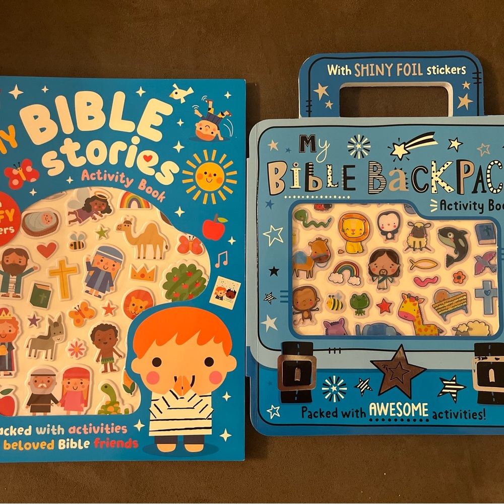 My Bible Stories Activity Book Set - Blue